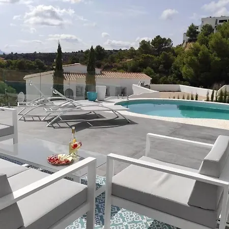 Precioso Apartamento En Una Villa Con Piscina En Cumbre Del Sol Moraira Benitachell Exterior photo